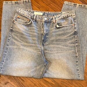 Zara Women's High Waisted TRF Mom Fit Jeans